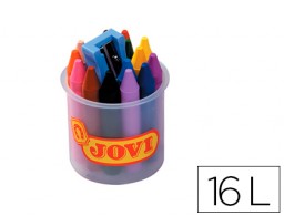 16 lápices de cera Jovicolor